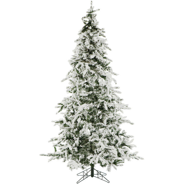 7.5 ft White Pine Artificial Christmas Tree with Multicolor LED Lights