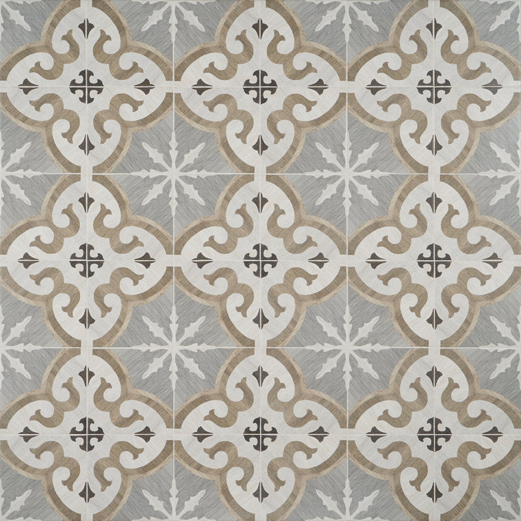 Ventura Briar 8" x 8" Multicolor Matte Porcelain Tile