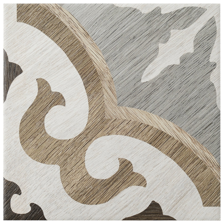 Ventura Briar 8" x 8" Multicolor Matte Porcelain Tile