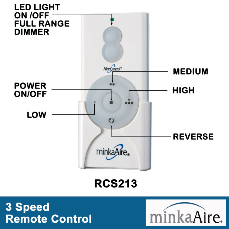 Coal 52'' 3-Blade Ceiling Fan with Remote Control