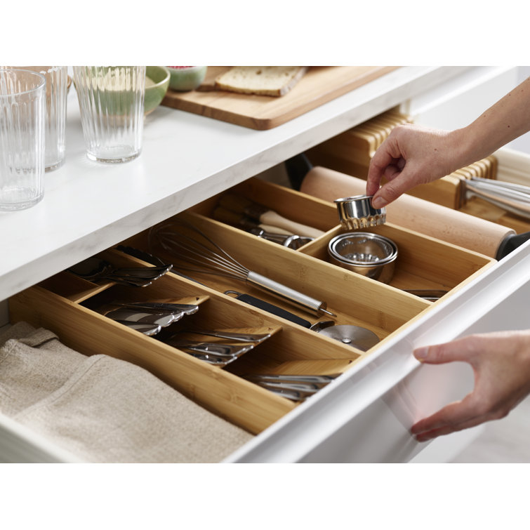 Joseph Joseph DrawerStore Bamboo Cutlery, Utensil & Gadget Organizer