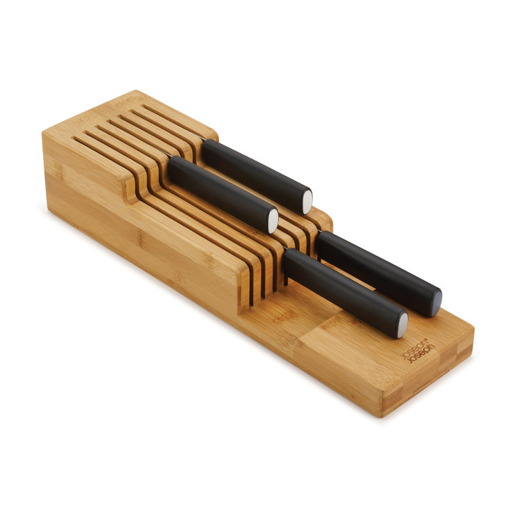 Drawer Store Bamboo 2-tier Knife Organizer