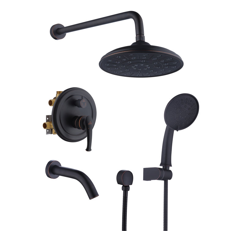 Oil Rubbed Bronze Multi-Head Wall Mounted Shower System