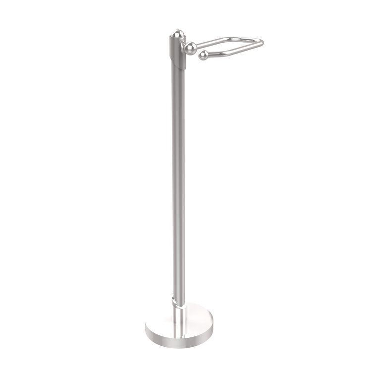 Polished Chrome Free Standing Toilet Paper Holder