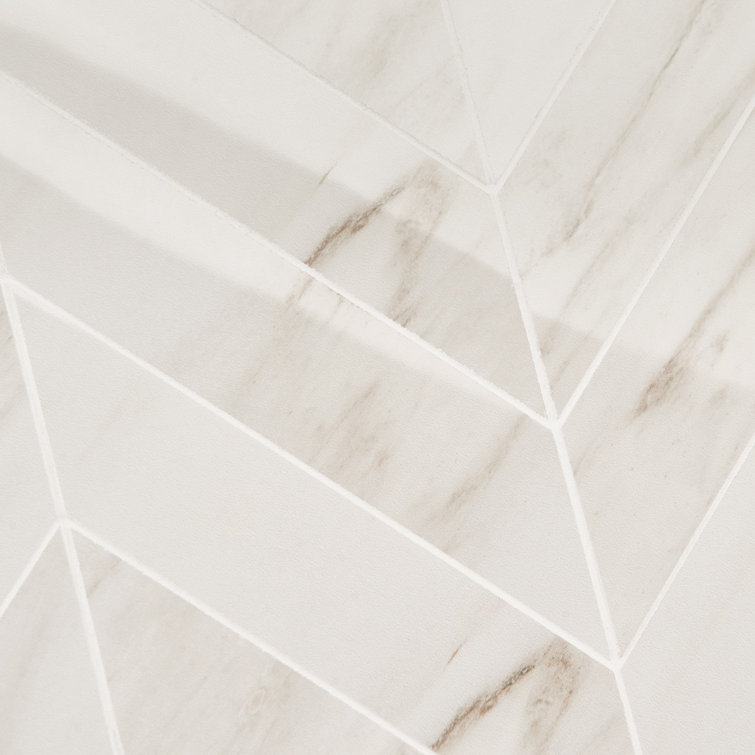 Dolomite Snow Polished Porcelain Marble Look Mosaic Tile