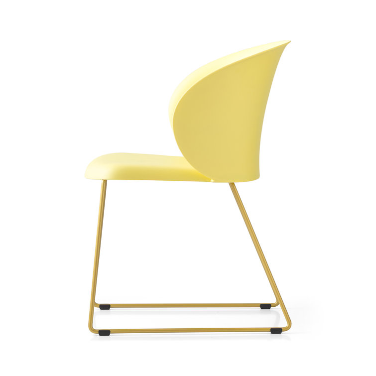Matt Optic White and Brass Metal Arm Chair