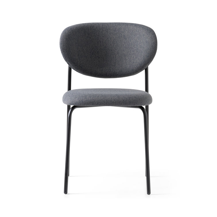 Forest Green Upholstered Metal Frame Dining Chair