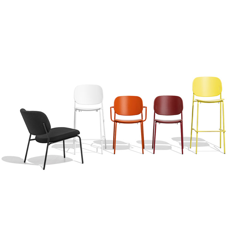 Extra Tall Matte White Metal Bar Stool