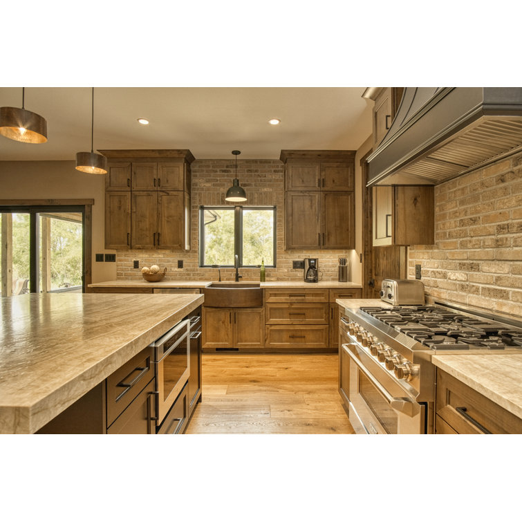 33-Inch Hammered Copper Farmhouse Drop-In Kitchen Sink