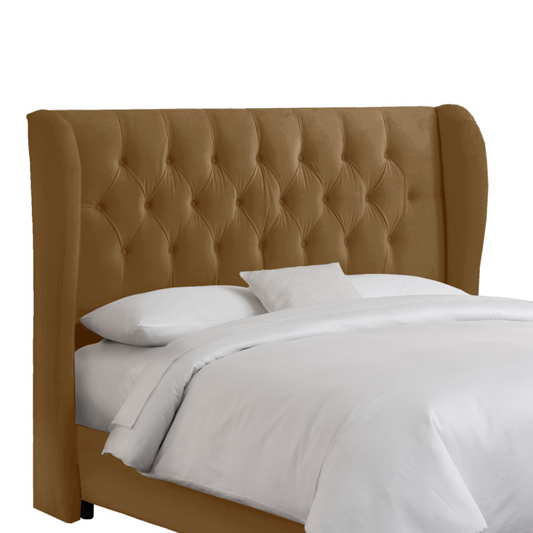 Zuma Natural Textured Linen Tufted California King Upholstered Headboard
