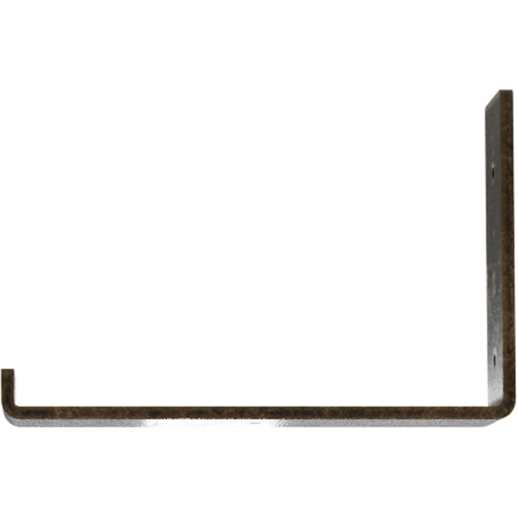 Antique Gold Steel Shelf Bracket 2"W x 10"D x 6.5"H