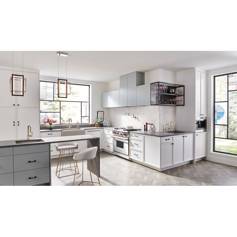 Modern Polished Stainless Steel Kitchen Faucet with 360° Swivel