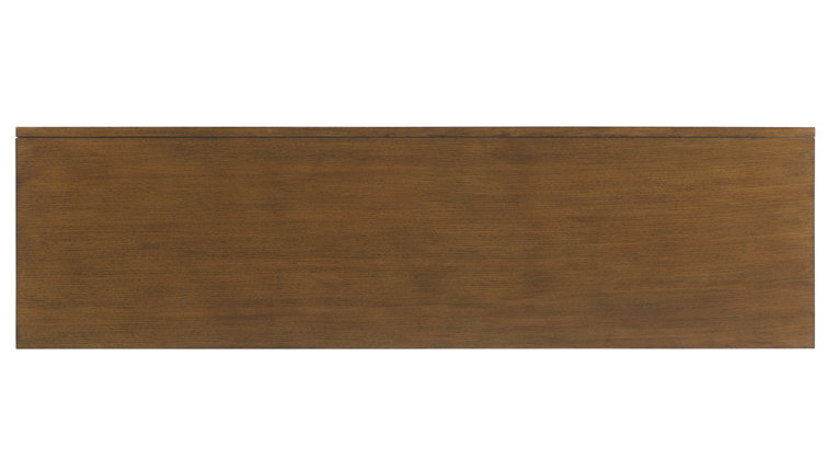 Brown Double Dresser with Dovetail Drawers and Walnut Finish