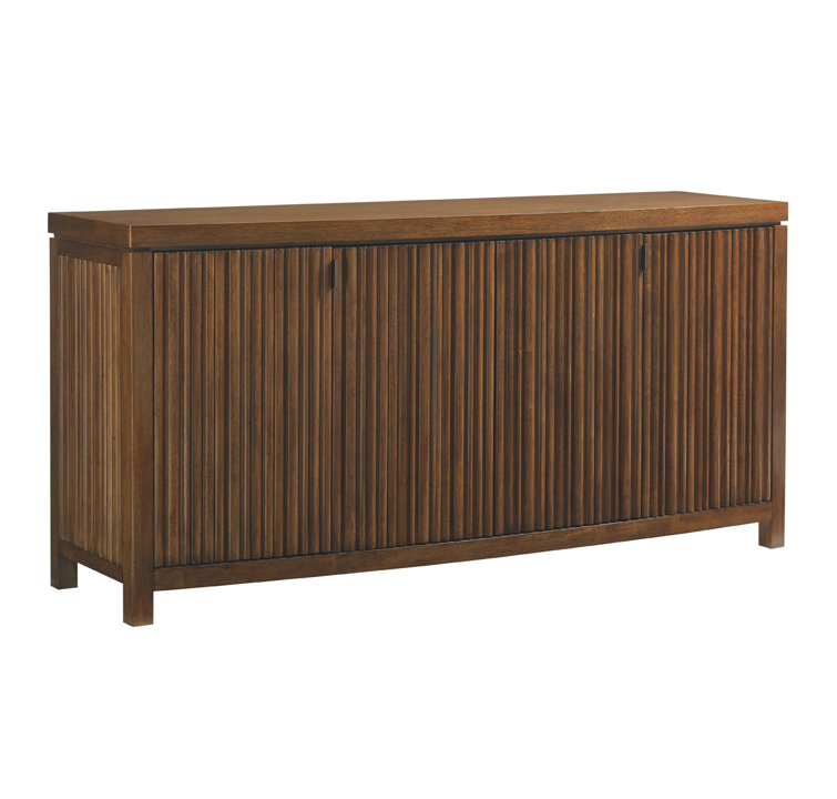 Transitional Sapporo 72'' Brown Tambour Buffet