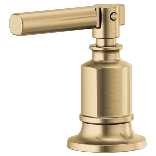 Luxe Gold Modern Widespread Deck Mounted Tub Faucet with Handshower