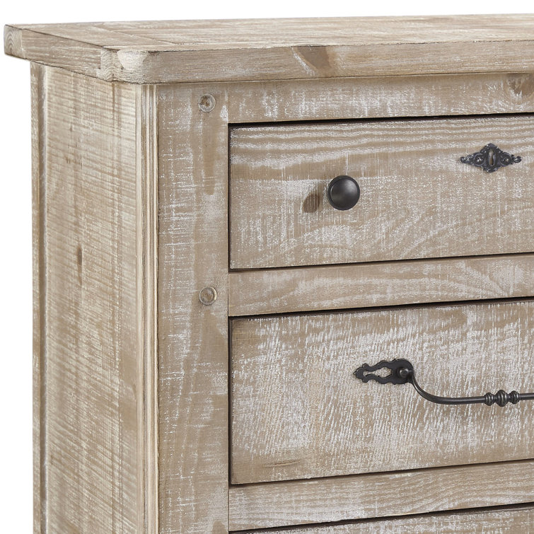 Chatsworth Traditional White 3-Drawer Nightstand with Bronze Hardware
