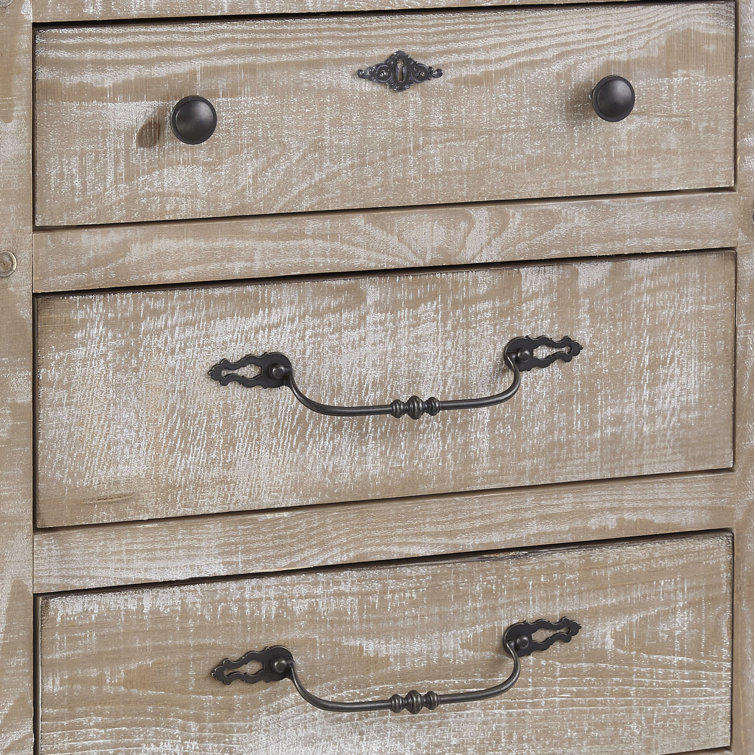 Chatsworth Traditional White 3-Drawer Nightstand with Bronze Hardware