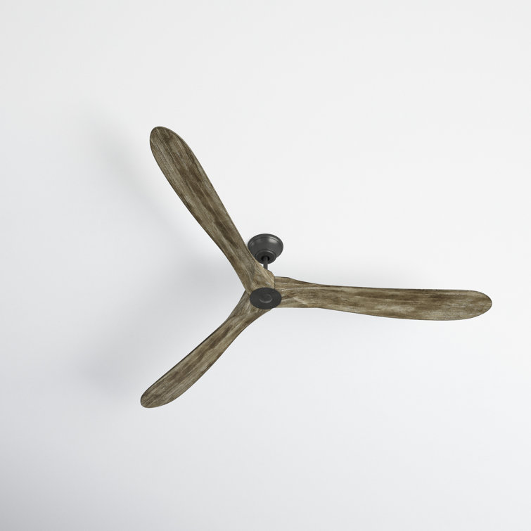 88" Aged Pewter Ceiling Fan with Light Grey Weathered Oak Blades