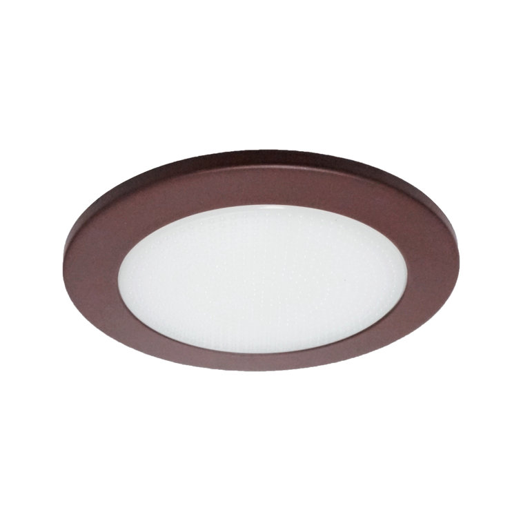 4'' Bronze Shower Recessed Trim with Frosted Glass