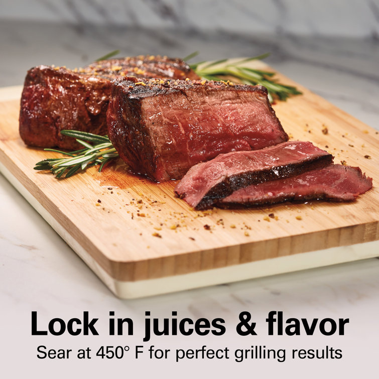 Stainless Steel Electric Indoor Searing Grill with Viewing Window