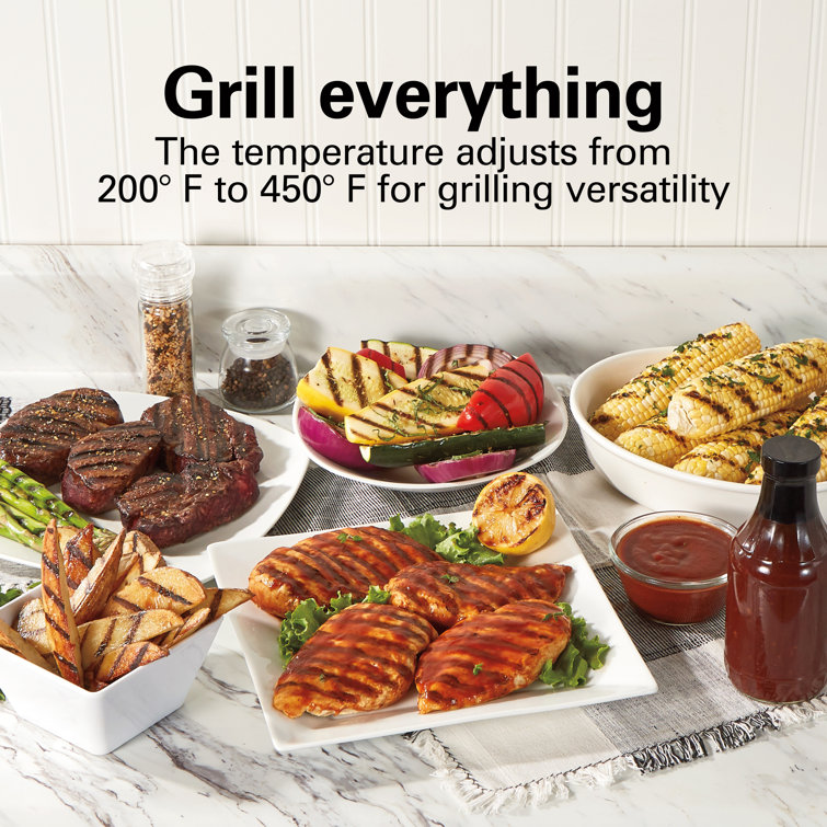Stainless Steel Electric Indoor Searing Grill with Viewing Window