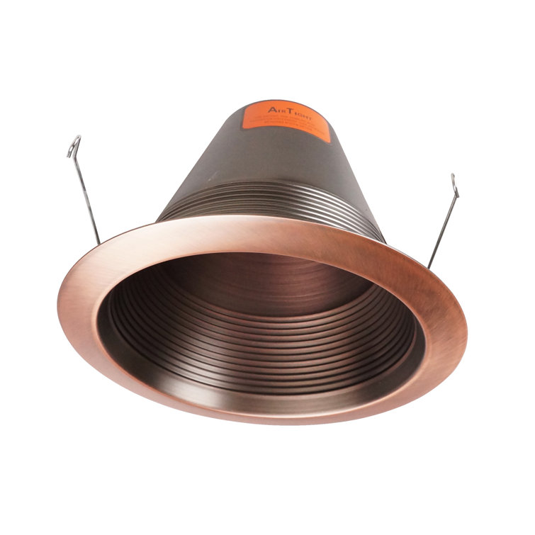 6'' Bronze Indoor/Outdoor Airtight Cone Recessed Trim