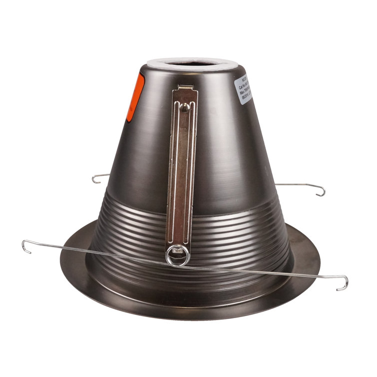 6'' Bronze Indoor/Outdoor Airtight Cone Recessed Trim