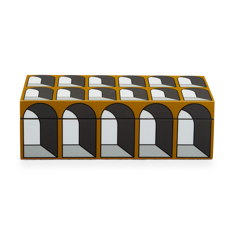 Small High Gloss Wood Stackable Storage Box