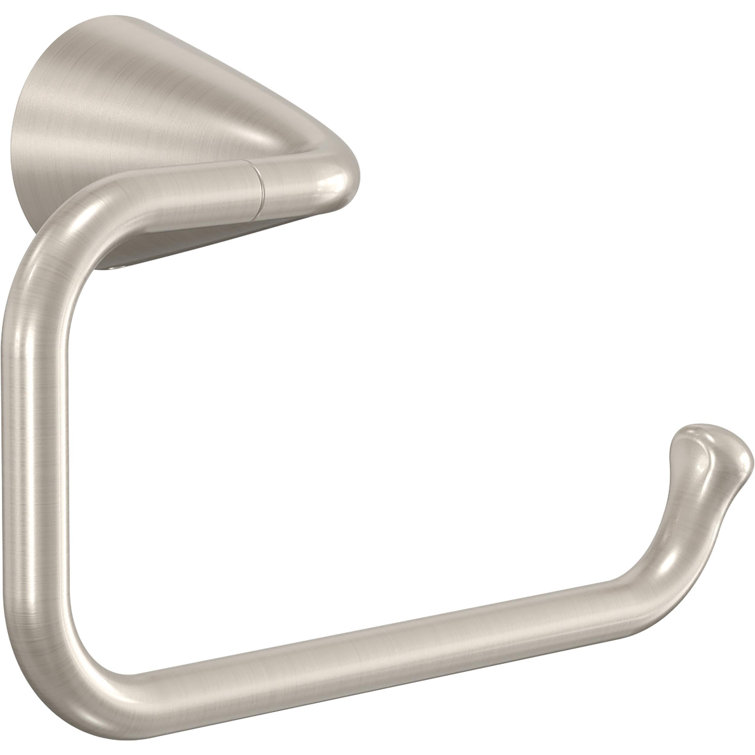 Arvo Brushed Nickel 4-Piece Bath Hardware Set with Towel Bar