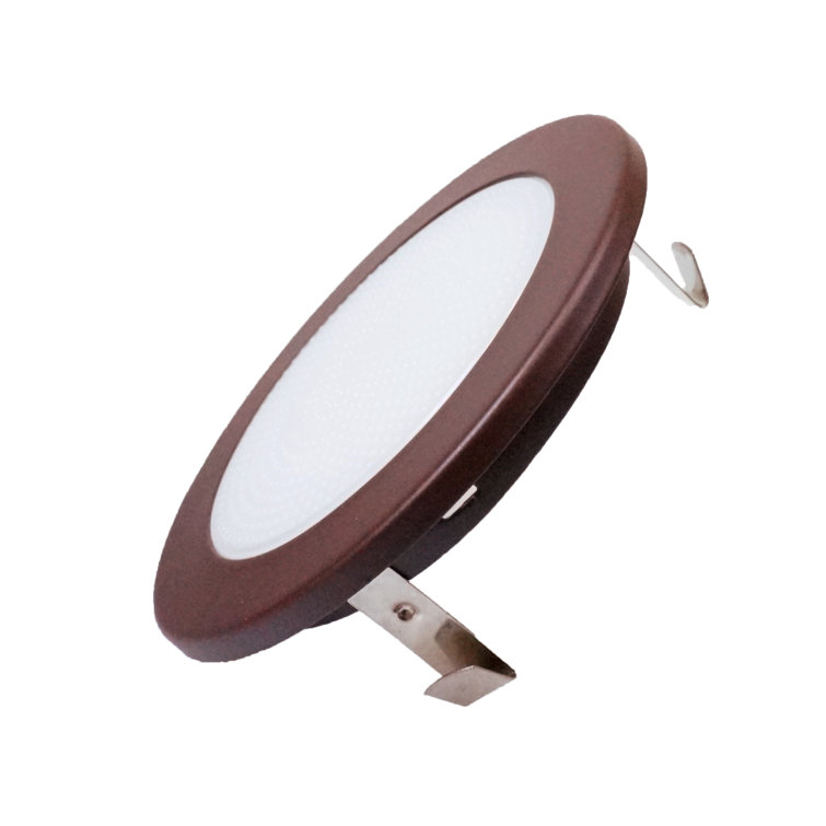 4'' Bronze Shower Recessed Trim with Frosted Glass