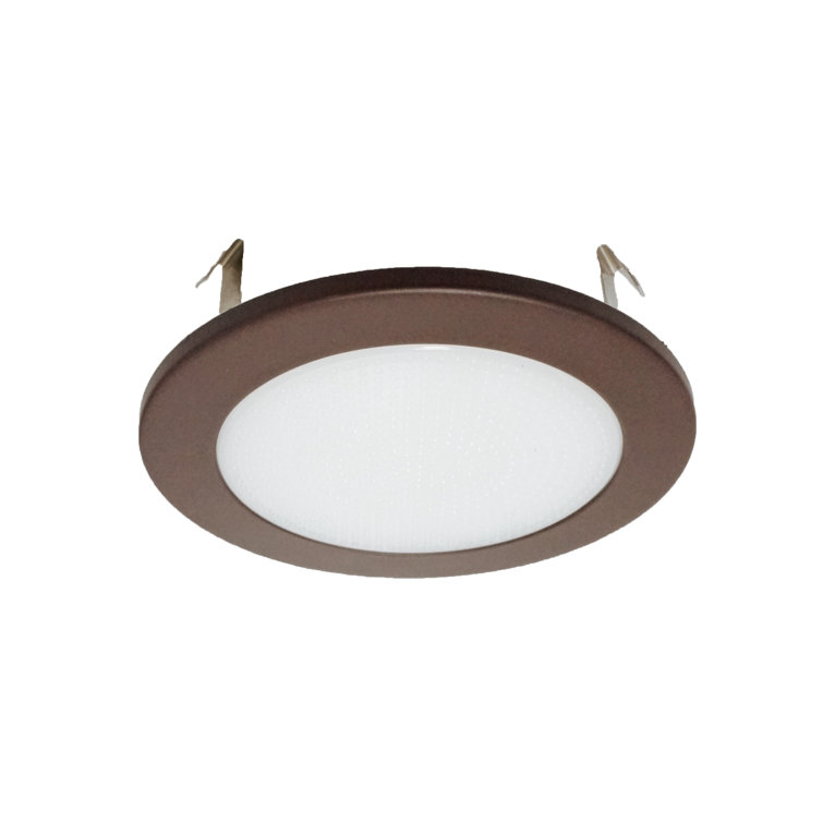 4'' Bronze Shower Recessed Trim with Frosted Glass