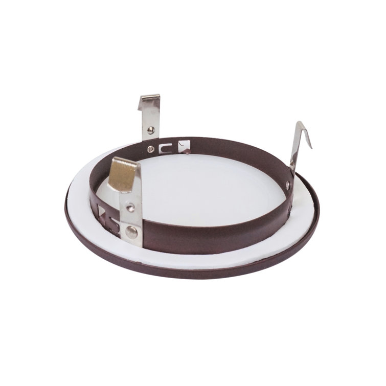 4'' Bronze Shower Recessed Trim with Frosted Glass