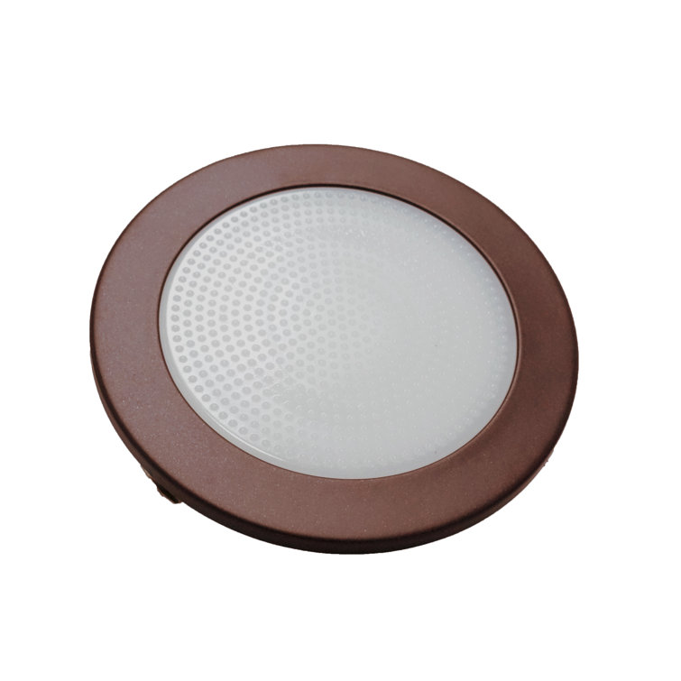 4'' Bronze Shower Recessed Trim with Frosted Glass