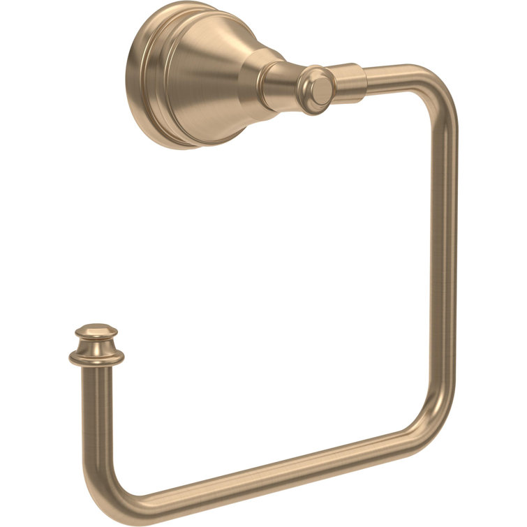 Mylan Brushed Bronze Wall Mounted Rectangular Towel Ring