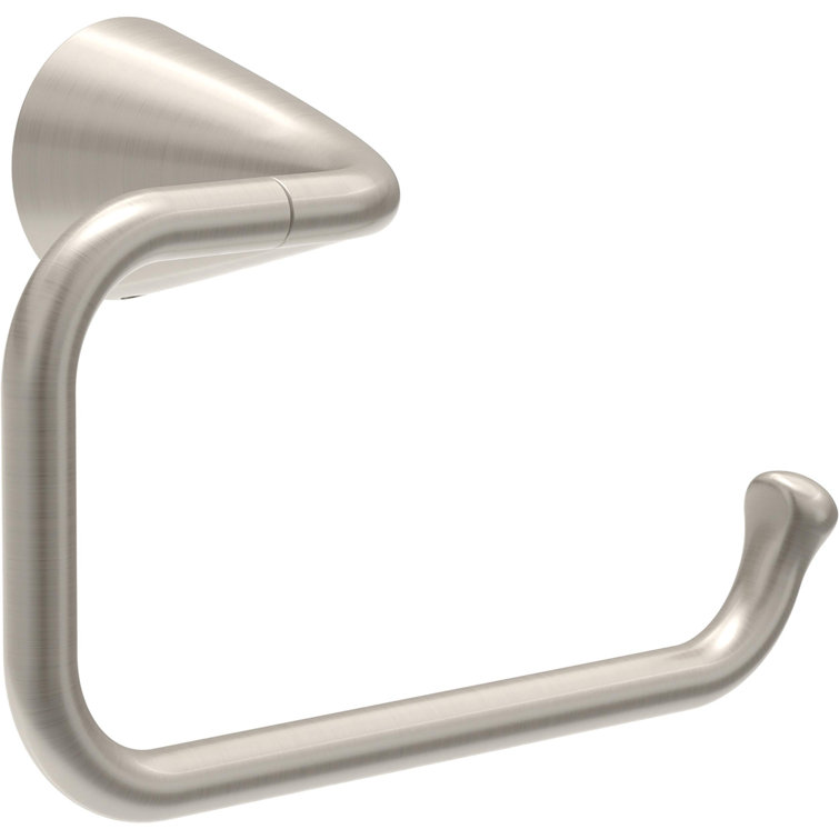 Brushed Nickel Wall Mounted Open Square Toilet Paper Holder