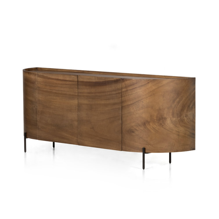 Lunas 77'' Caramel Guanacaste Wood Sideboard