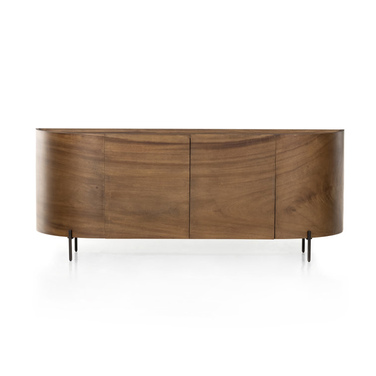 Lunas 77'' Caramel Guanacaste Wood Sideboard