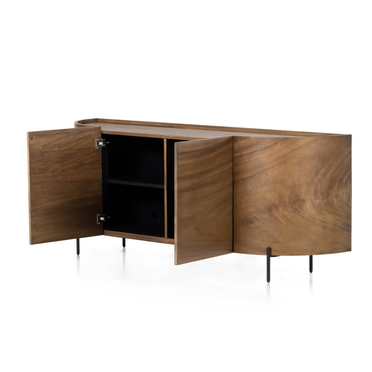Lunas 77'' Caramel Guanacaste Wood Sideboard