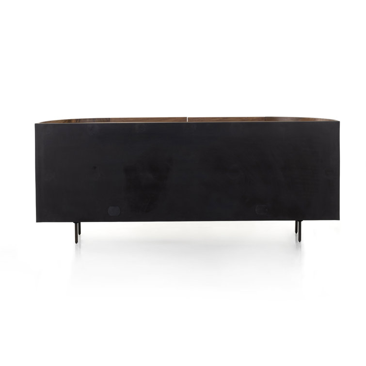 Lunas 77'' Caramel Guanacaste Wood Sideboard