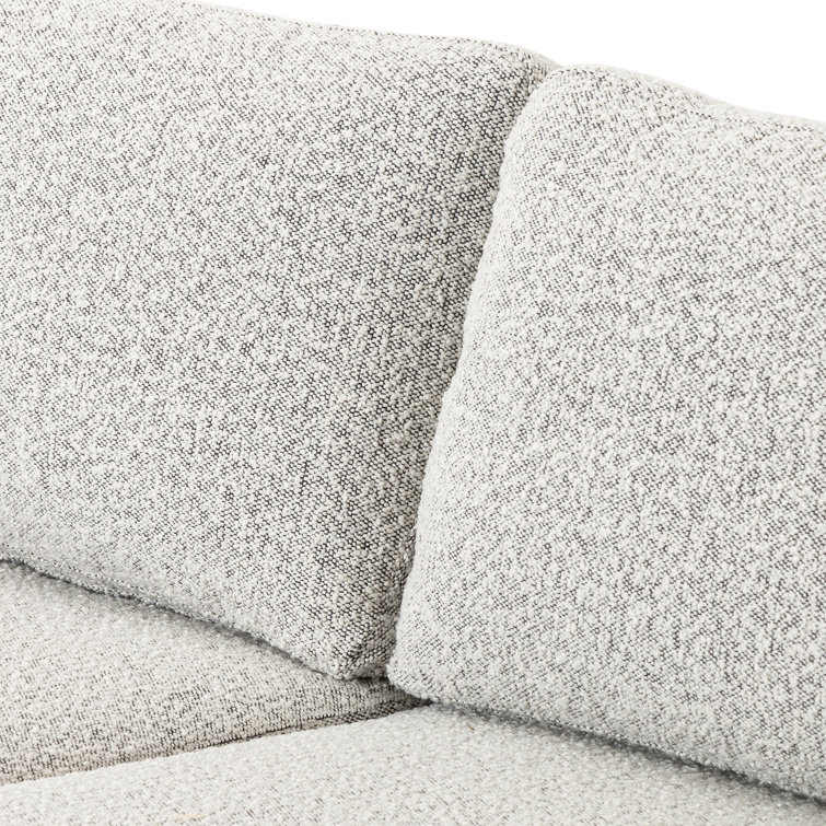 Carbon Ebony Track Arm Sofa with Knoll Domino Fabric Cushions