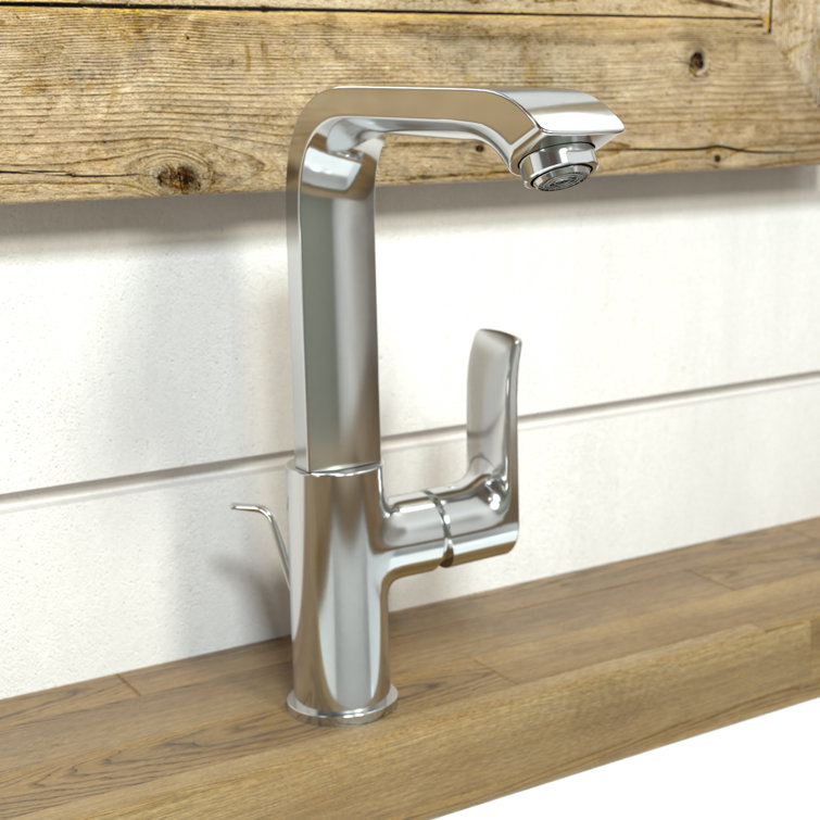 Modern Brushed Nickel Single Hole Vessel Faucet with Eco-Friendly Design