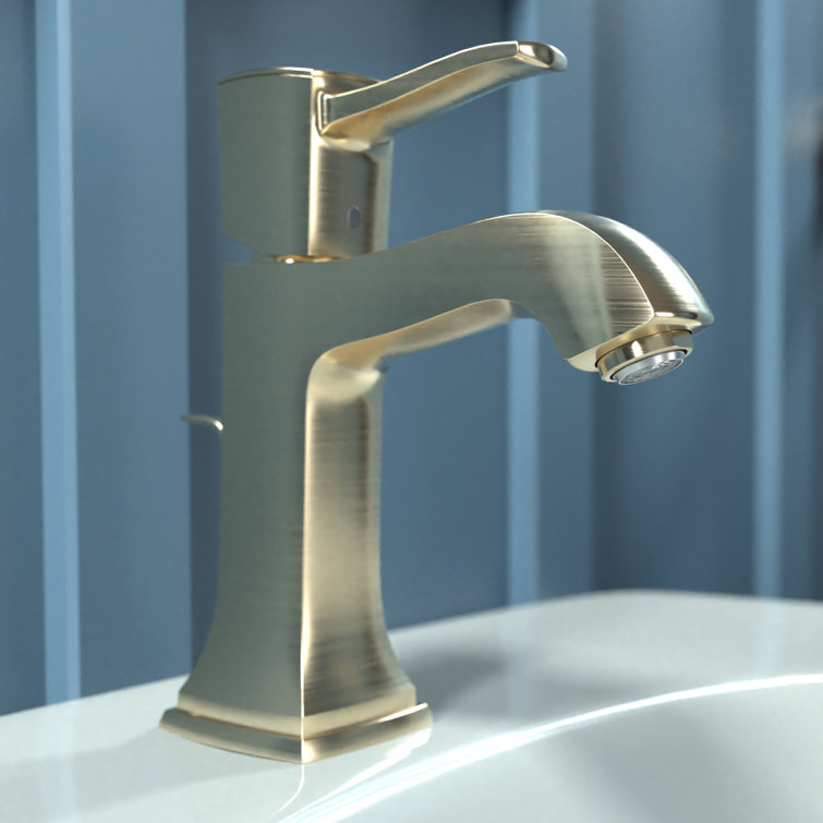 Brushed Bronze Single-Hole Modern Bathroom Faucet