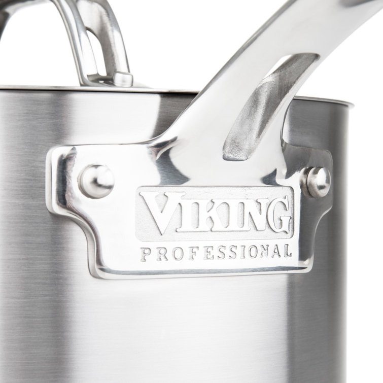 Viking Professional 6.4 Qt Stainless Steel Saute Pan with Lid