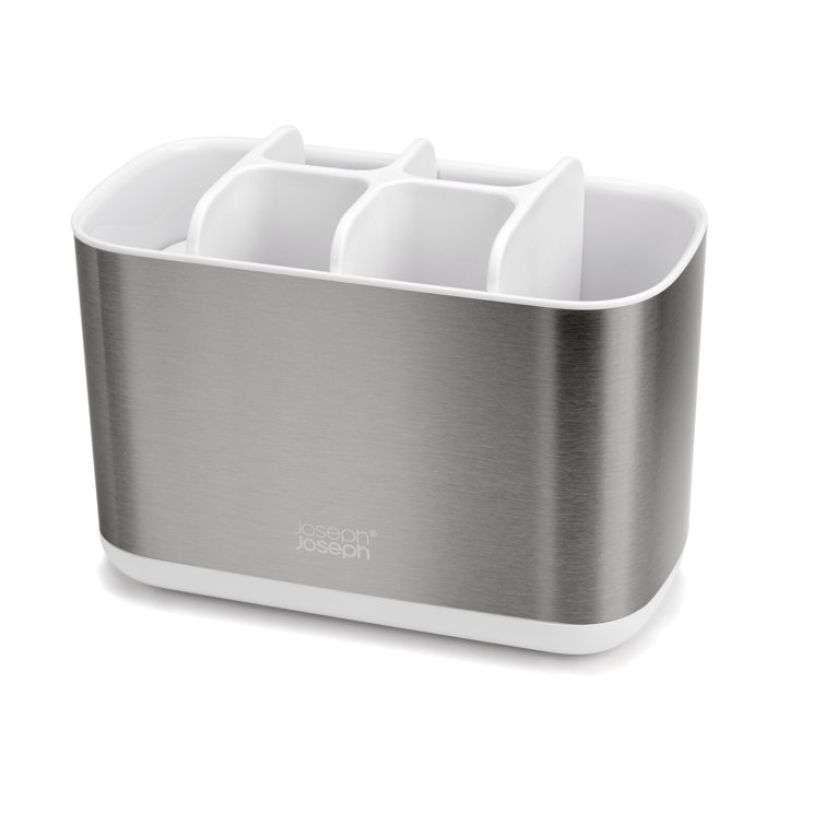 Joseph Joseph Large Stainless Steel Toothbrush Holder with Ventilation