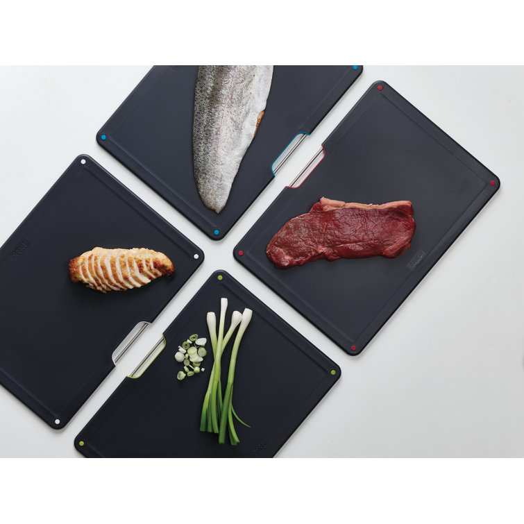 Carbon Black Slimline Stainless Steel 4-Piece Cutting Board Set