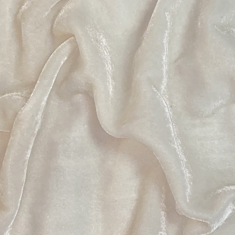Stone Faux Silk Velvet Room Darkening Curtain Panel