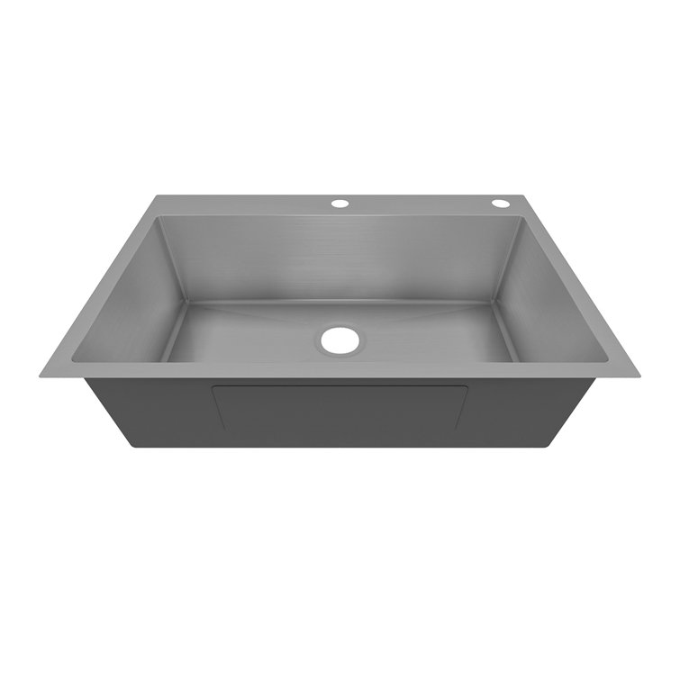 Sinber 33" Stainless Steel Drop-In Single Bowl Kitchen Sink