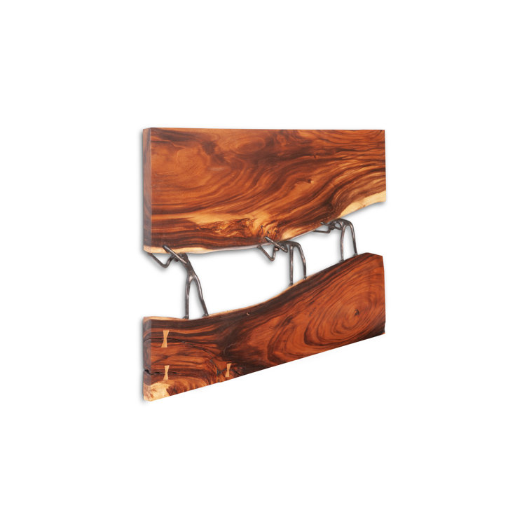 Atlas 60" Black and Brown Chamcha Wood Wall Panel