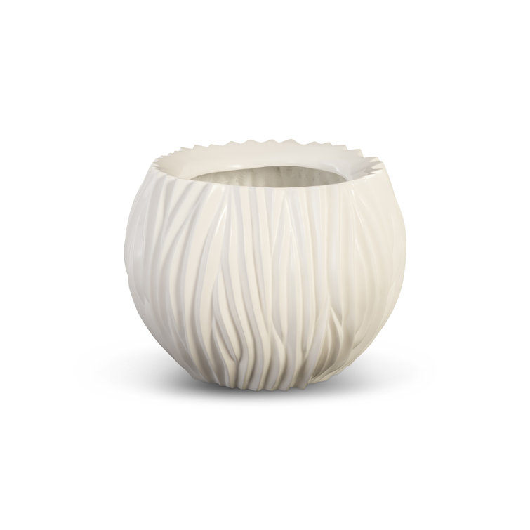 Alon White Gel Coat Outdoor Planter