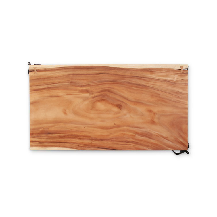 Atlas 55'' Brown and Black Transitional Rectangular Coffee Table